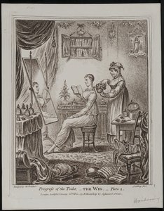 Fortschritt der Toilette – Die Perücke